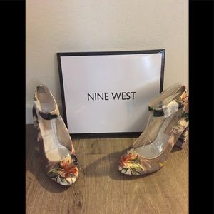 Nine West Floral Heels